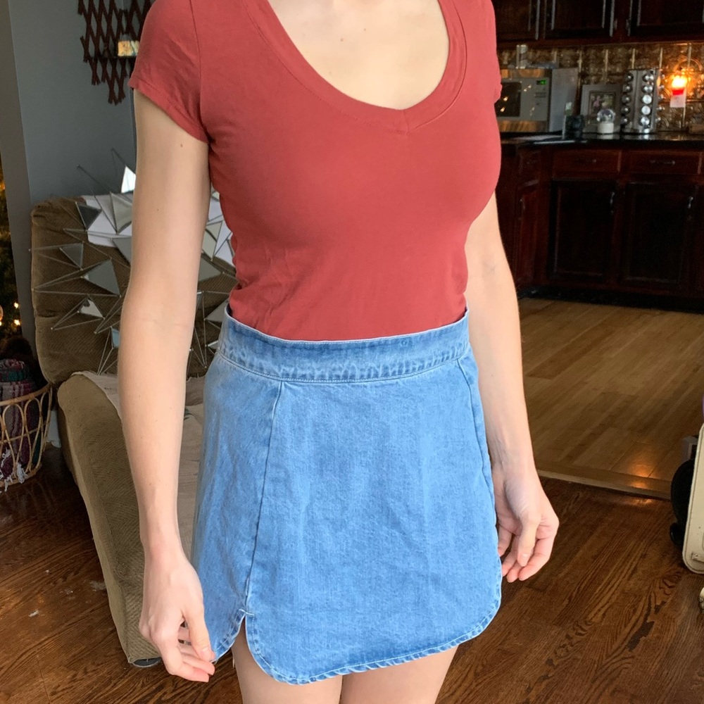 Classic denim skirt
